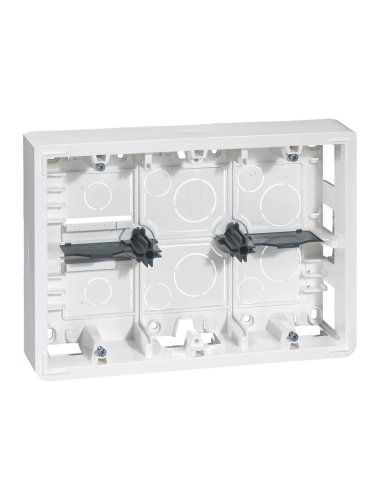 Caja de superficie Mosaic - 2x6 o 2x8 o 2x3x2 módulos - profundidad 46mm - para soporte - A000132375 LEGRAND 080276