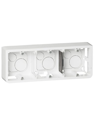 Caja de superficie Mosaic - 6/8 o 3x2 módulos - profundidad 40mm - Horizontal - para so - A000132383 LEGRAND 080286