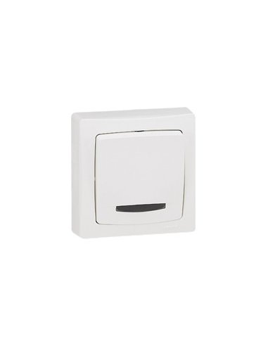 Conmutador luminoso - Oteo - 10A - monobloc - Blanco - A000132412 LEGRAND 086017