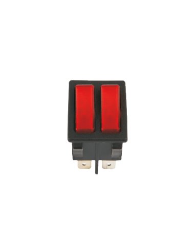 2 INTERRUPTOR TECLA LUMIN.1P ROJO-ROJO IL903RR - A000151036 GAVE 003IL903RR