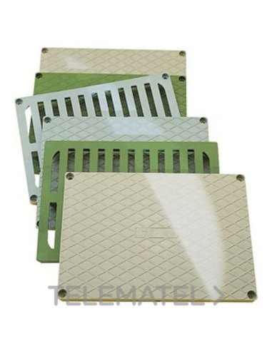 TAPA CIEGA DE GRAN RESISTENCIA - VERDE - PARA ARQUETAS 200X200X200 - A000168163 GEWISS DX59430