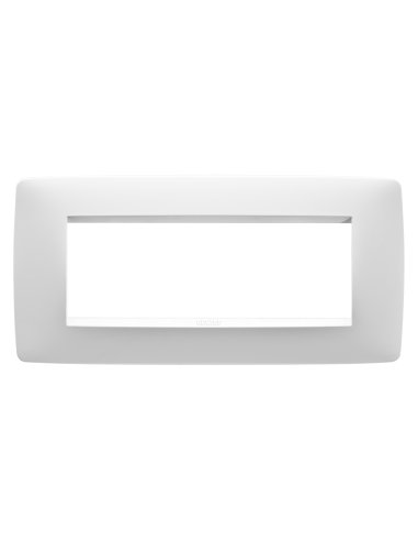 PLACA ONE - TECNOPOLÍMERO - 6 MÓDULOS - BLANCO - CHORUSMART - A000169063 GEWISS GW16106TB (EMBALAJE DE 12 UNIDADES)