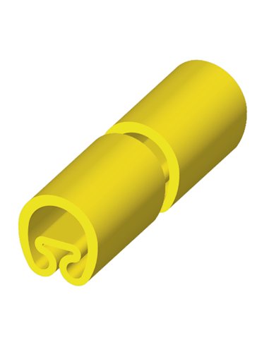 18 Manguito precortado amarillo Ø5x18 PVC plastificado 1851-M - A000182243 UNEX 1851-M (EMBALAJE DE 1000 UNIDADES)