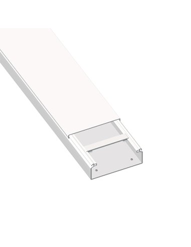 30 Canal para aire acondicionado blanco RAL9010 40x60 U23X 30021-2 - A000182293 UNEX 30021-2 (EMBALAJE DE 24 METROS)