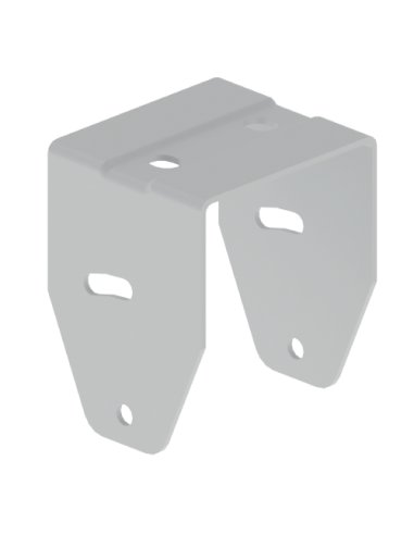 66 Conector U perforado gris RAL7035 AISI 304 66880 - A000182562 UNEX 66880 (EMBALAJE DE 20 UNIDADES)