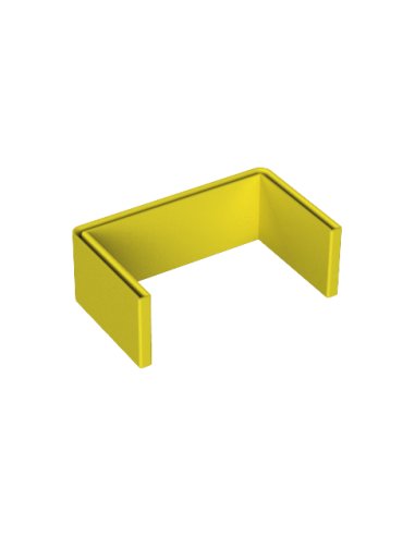 66 Protección perfil U amarillo PVC plastificado 66902 - A000182566 UNEX 66902 (EMBALAJE DE 20 UNIDADES)