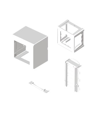 80 Adaptador 1 mec. Simon 27 blanco RAL9010 U24X 80704-2 - A000183207 UNEX 80704-2 (EMBALAJE DE 12 UNIDADES)