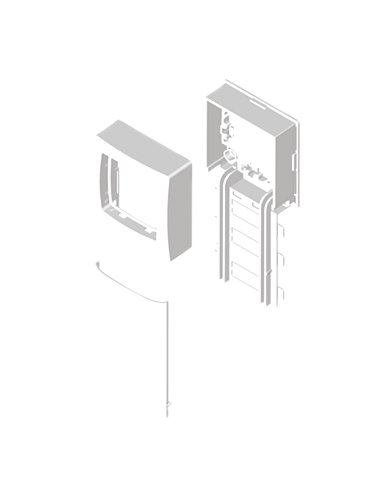 80 Adaptador 1 mec. Simon 73 Loft blanco RAL9010 U24X 80882-2 - A000183210 UNEX 80882-2 (EMBALAJE DE 12 UNIDADES)