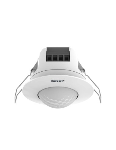 Detector de movimiento 360º empotrable en techo blanco - A000183444 DINUY DM TEC 003