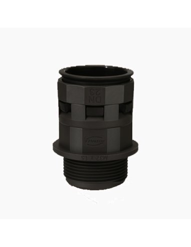 RACOR RECTO NYLOFIX-PLUS DN12 PG 11 PA NEGRO - A000195651 INTERFLEX MIR-12P11N (EMBALAJE DE 100 UNIDADES)