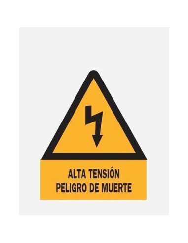 Señal policarbonato CE-14PCI alta tensión peligro de muerte 148 mm - A000252198 SOFAMEL 735100