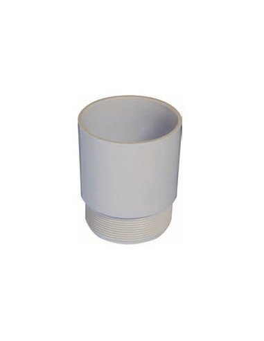 RACOR RECTO M-40 DE PVC-GRIS-p/tubo rigido C/TUERCA INCORP. 8435168812912 - A000471848 GAESTOPAS 242.4000.0