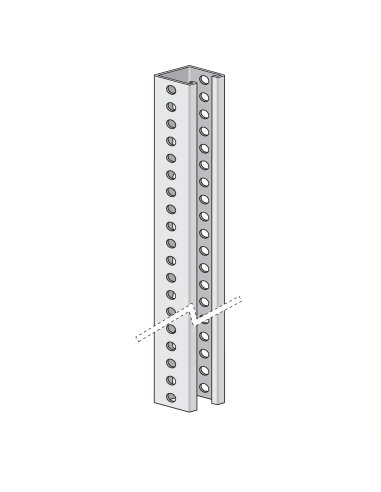 PERFIL C41 41x41 mm GALVANIZADO SENDZIMIR - A000612216 INTERFLEX PRCS (EMBALAJE DE 12 UNIDADES)