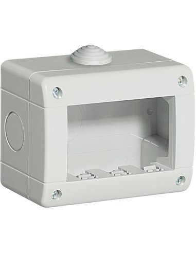 Caja Idrobox con IP40 de color gris - 3 módulos - Para Livinglight y Luna - A000613324 BTICINO 24403