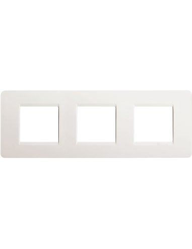 Placa embellecedora Màtix de color Blanco - 2 x 3 módulos - A000614240 BTICINO AM4802/3BN