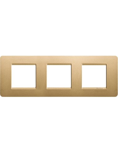 Placa embellecedora Màtix de color Oro - 2 x 3 módulos - A000614243 BTICINO AM4802/3GL