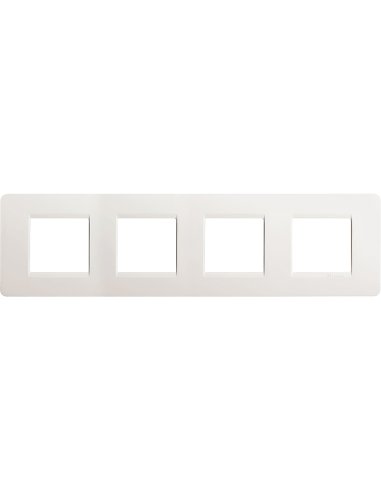 Placa embellecedora Màtix de color Blanco - 2 x 4 módulos - A000614252 BTICINO AM4802/4BN