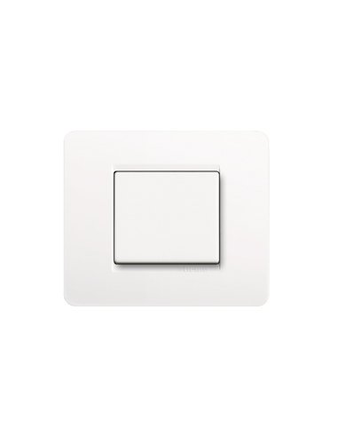 Placa embellecedora Màtix de color Blanco - 2 módulos - A000614264 BTICINO AM4802BN