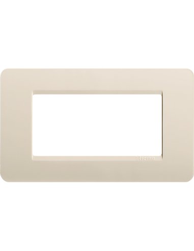 Placa embellecedora Màtix de color Marfil - 4 módulos - A000614325 BTICINO AM4804AV