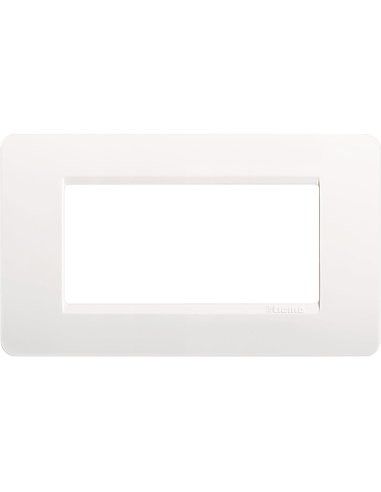 Placa embellecedora Màtix de color Blanco - 4 módulos - A000614326 BTICINO AM4804BN