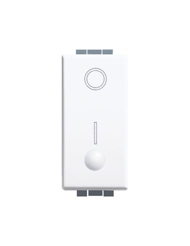 Interruptor bipolar Luna - 16A - luminoso - 1 módulo - Blanco - A000614524 BTICINO C4002L (EMBALAJE DE 10 UNIDADES)