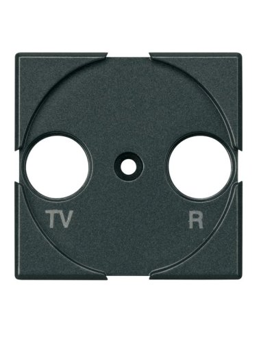 Frontal TV-R universal Axolute - Antracita - 2 módulos - A000615307 BTICINO HS4204