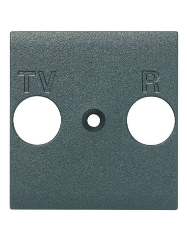 Frontal TV-R universal Livinglight - Antracita - 2 módulos - A000615526 BTICINO L4204