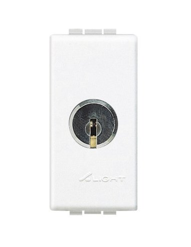 Conmutador de llave Livinglight - llaves diferentes - 1 módulo - Blanco - A000616029 BTICINO N4022