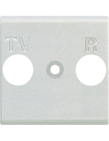 Frontal TV-R universal Livinglight - Blanco - 2 módulos - A000616067 BTICINO N4204