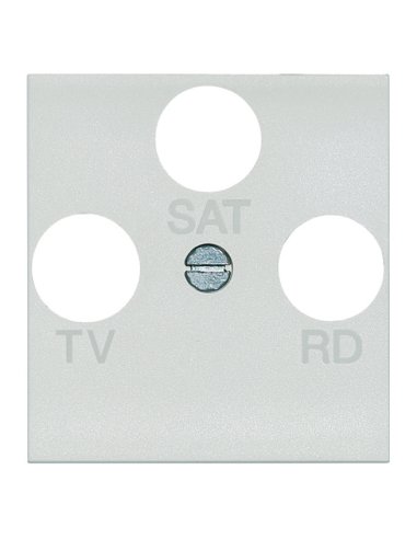 Frontal TV-R-SAT universal Livinglight - Blanco - 2 módulos - A000616068 BTICINO N4207