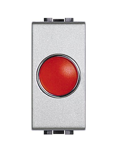 Señalizador luminoso Livinglight - difusor rojo - Tech - 1 módulo - A000616603 BTICINO NT4371R (EMBALAJE DE 10 UNIDADES)