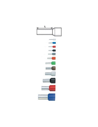 PUNTERAS AISLADASTE1 mm2-ROJO 8435168815715 - A000623969 GAESTOPAS TE-1 (EMBALAJE DE 500 UNIDADES)