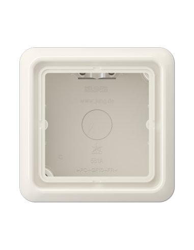 Caja de superf. simple CD blanco - A000658098 JUNG CD581AW