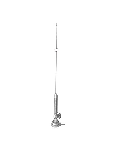 Antena móvil 1/4 varilla con muelle - A000711645 TELEVES 6620