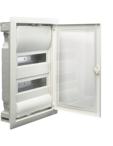 Caja empotrar con 24 módulos 2 filas golf VU puerta transparente - A000765021 HAGER VU24ET