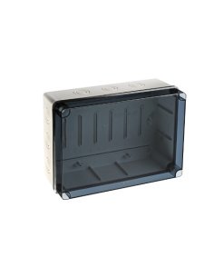 CAJA DE DERIVACIÓN IP65-IP57 253x342x132 LATERALES LISOS TAPA TRANSPARENTE - A000787277 IDE ELT322