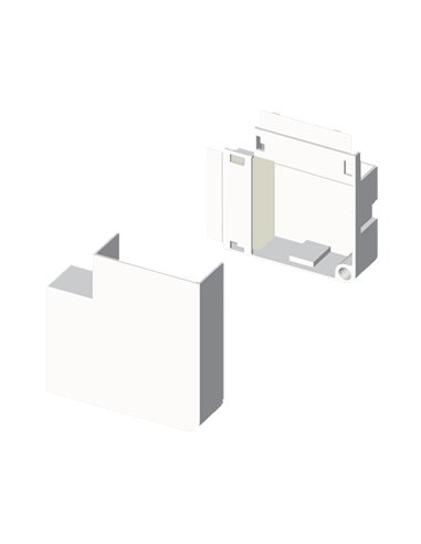 78 Ángulo plano blanco RAL9010 20x50 U42X 78245-42 - A000791497 UNEX 78245-42 (EMBALAJE DE 12 UNIDADES)