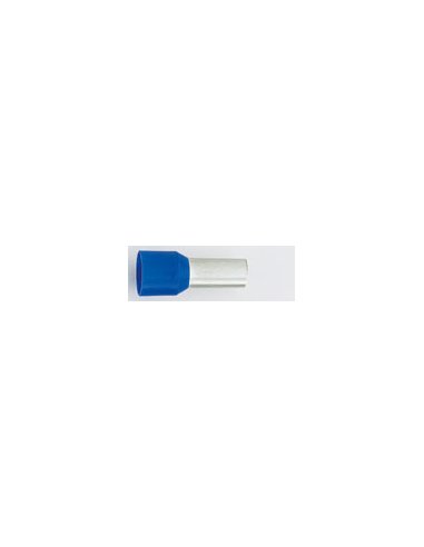 PUNTERA HUECA PKD PREAISLADO 16MM² LARGO 12MM AZUL (BOLSA 100U) - A000806398 CEMBRE PKD1612 (EMBALAJE DE 100 UNIDADES)