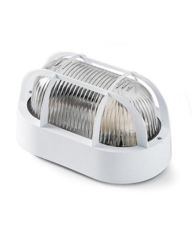 Aplique oval E-27 60W de color blanco - A000827623 FAMATEL 4410G