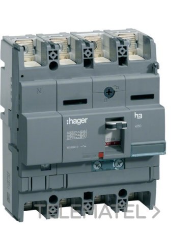 Interruptor automático X250 4P3DN/2 40kA 160A TM regulable - A000830806 HAGER HNB162H