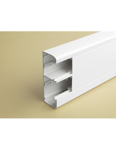 Canal DLP de clipaje directo 50x145 - 2 tapa 45mm - L. 2m - Blanco - A000851312 LEGRAND 075604 (EMBALAJE DE 8 METROS)