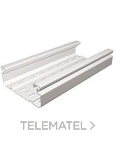 Bandeja portacables OMEGA - 100x75 - Perforada - 3 mt - Gris RAL7030 - A000851491 LEGRAND 637811 (EMBALAJE DE 18 METROS)