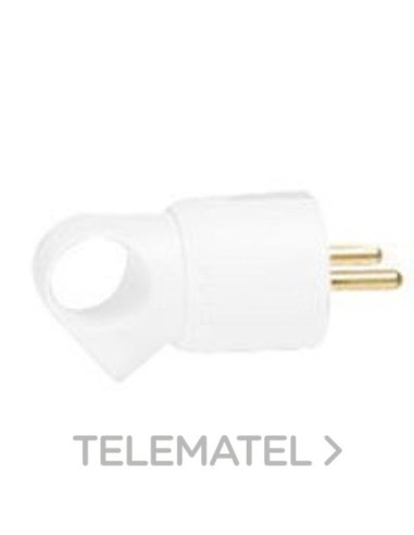 Clavija 2P+T 16A con anillo tirador. Blanco - A000877925 LEGRAND 050330 (EMBALAJE DE 25 UNIDADES)