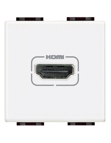 Base video HDMI - Livinglight - 2 módulos - Blanco - A000880858 BTICINO N4284