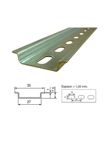 PERFIL OMEGA PERFORADO GALVANIZADO 8435168837458 - A000899561 GAESTOPAS F-224A-G (EMBALAJE DE 40 METROS)