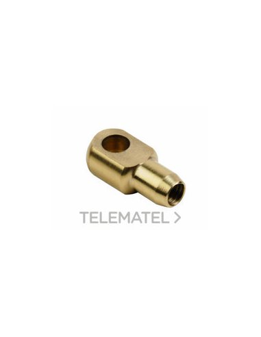 TERMINAL DE LATON D. 12 mm CON OJETE ENGANCHE M6 - A000909675 INTERFLEX TOE12M6