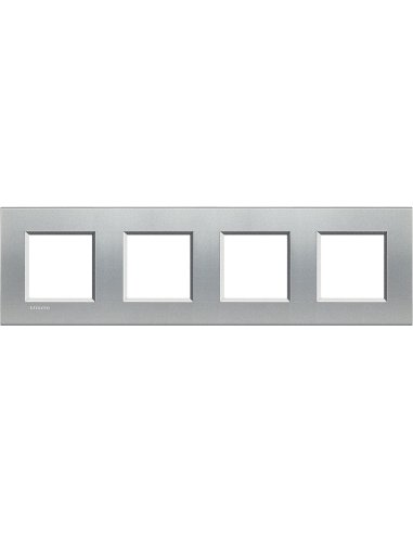 Placa embellecedora Livinglight de color Tech - 2 x 4 módulos - A000951234 BTICINO LNA4802M4TE