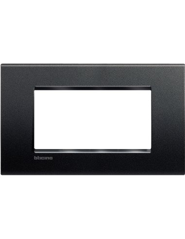 Placa embellecedora Livinglight de color Antracita - 4 módulos - A000951272 BTICINO LNA4804AR