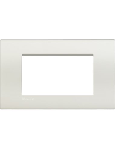 Placa embellecedora Livinglight de color Blanco - 4 módulos - A000951273 BTICINO LNA4804BI