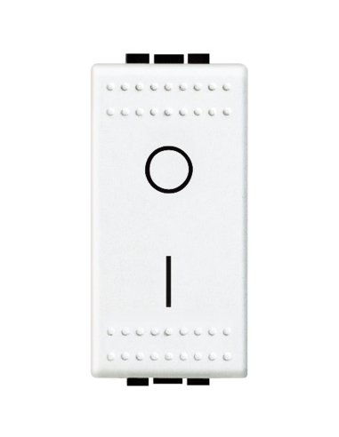 Interruptor bipolar Livinglight - 16A - 1 módulo - Blanco - A000951580 BTICINO N4002N (EMBALAJE DE 10 UNIDADES)